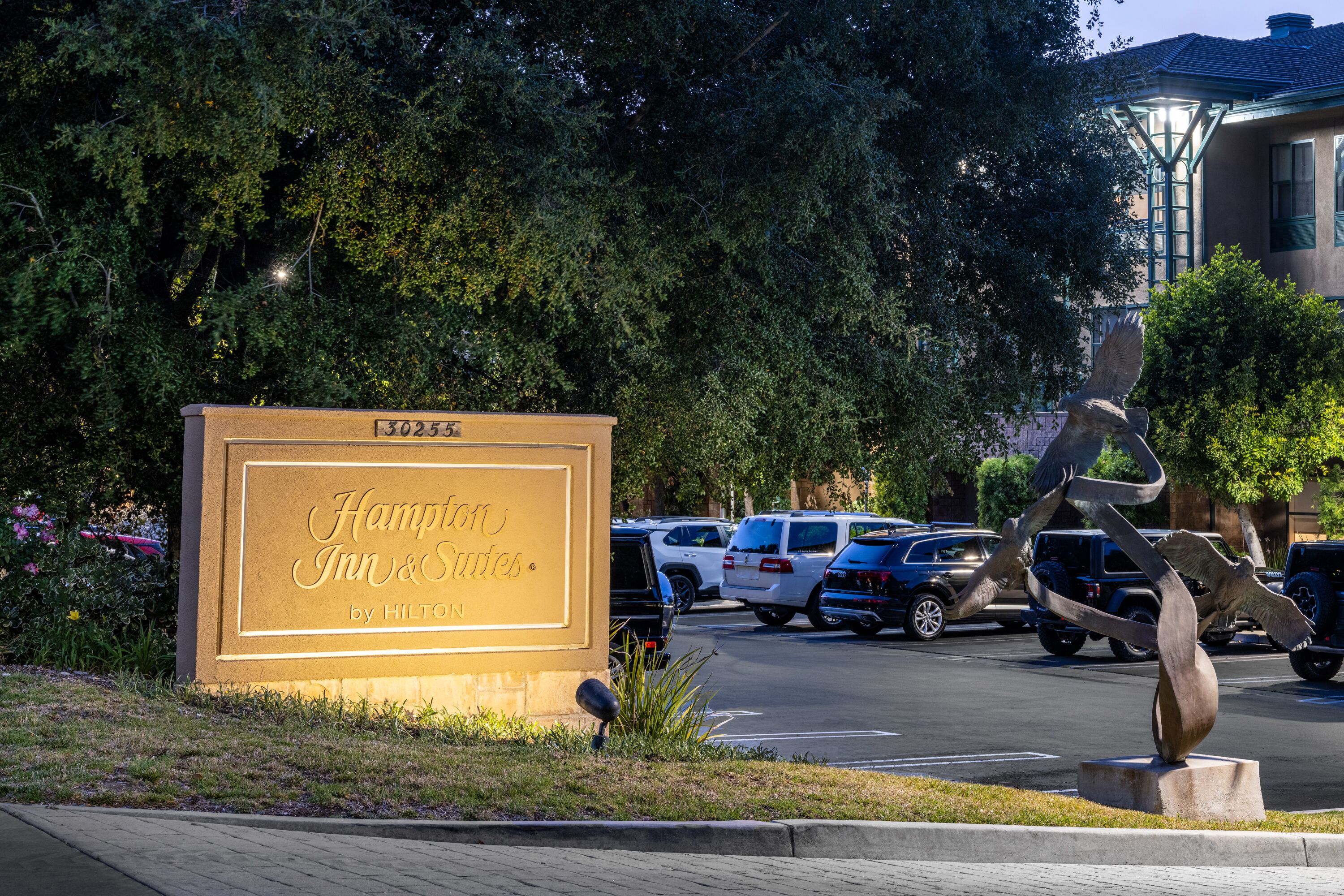 front of property – evening/night