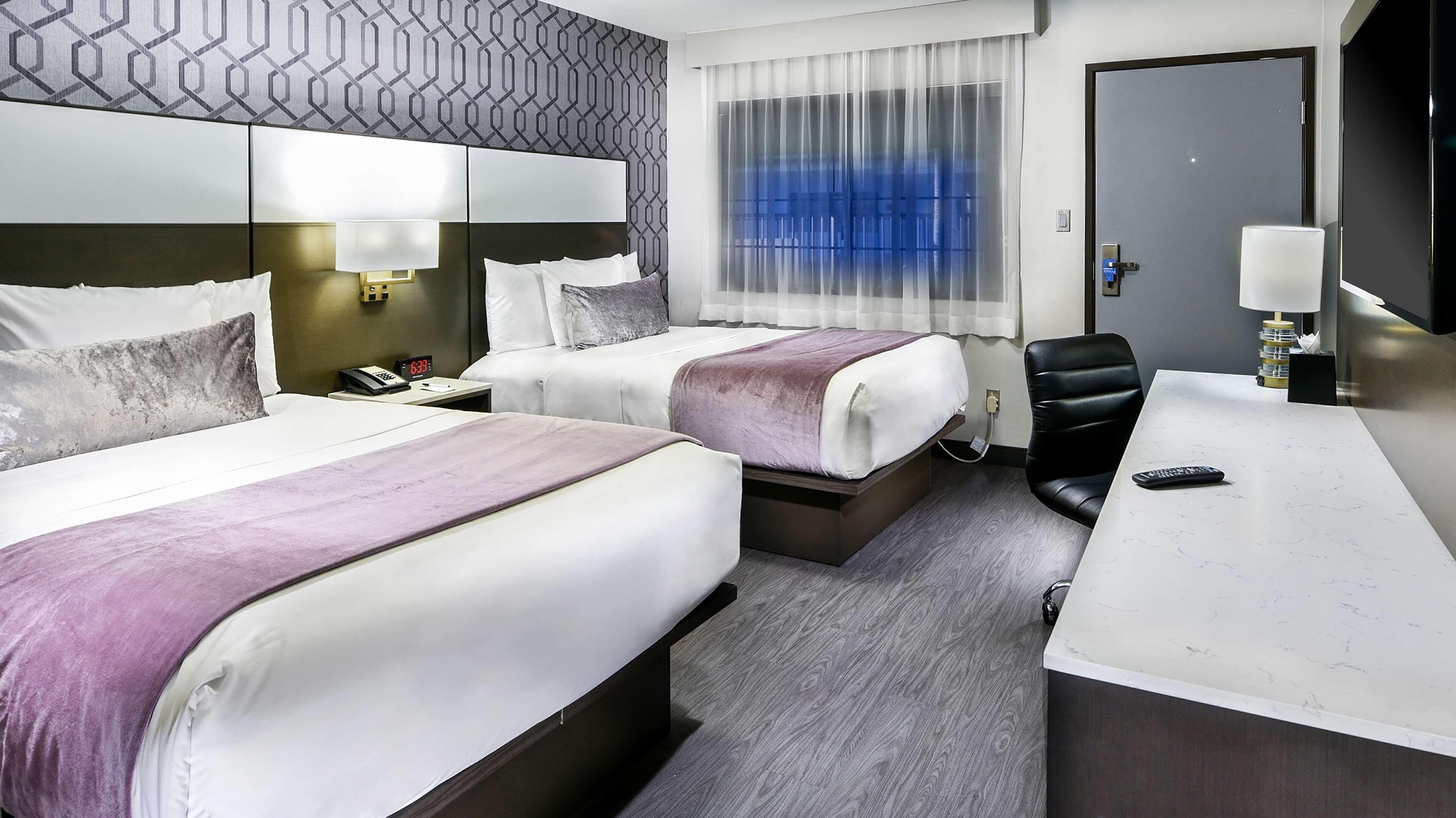 Blackout curtains, iron/ironing board, free WiFi, bed sheets