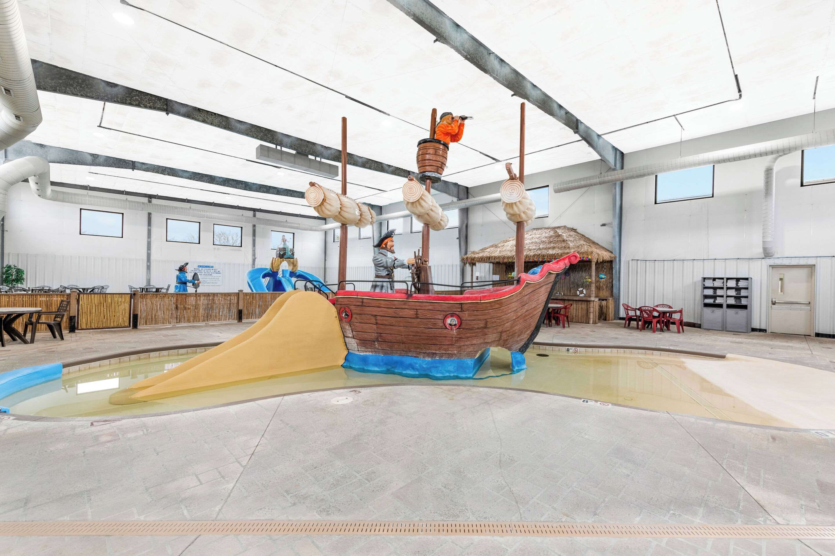 2 indoor pools, a heated pool