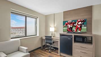 Suite, 1 King Bed, Non Smoking | Desk, blackout drapes, iron/ironing board, free cribs/infant beds