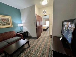 Suite, 2 Queen Beds, Non Smoking | Living area | 32-inch LCD TV with digital channels, TV, pay films - Quality Inn & Suites, Near University (Waco)