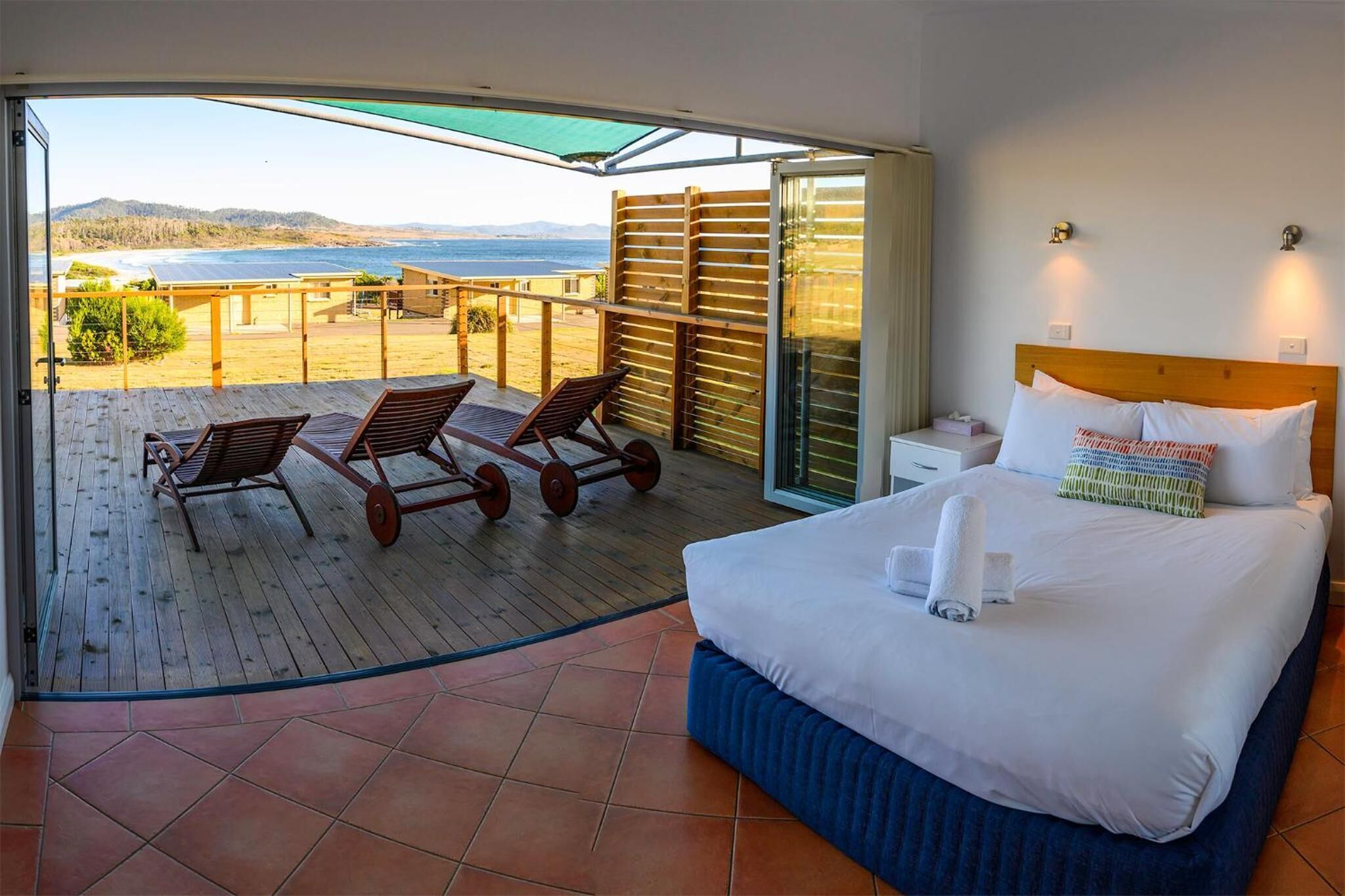 blackout curtains, iron/ironing board, bed sheets