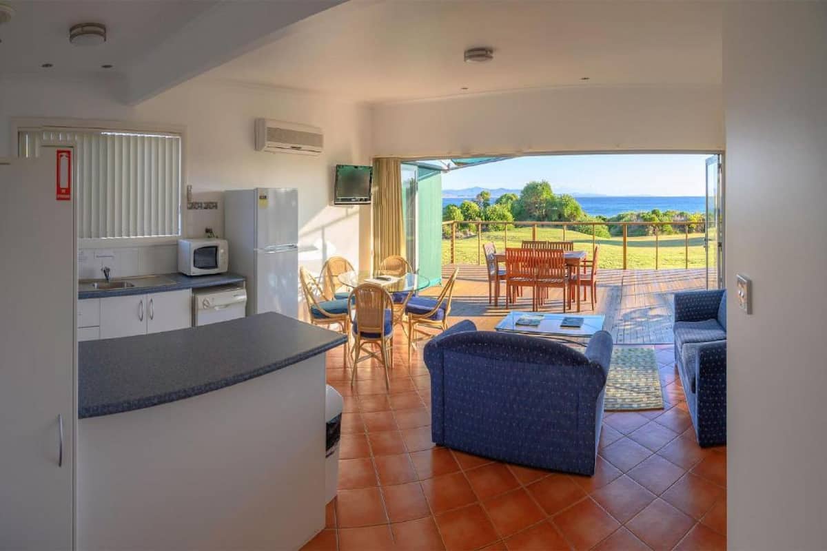 villa, 2 bedrooms, ocean view | living room | flat-screen tv, dvd player