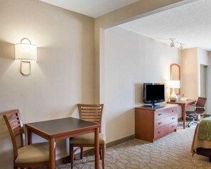 Suite, 1 King Bed, Non Smoking | In-room safe, desk, laptop workspace, blackout drapes
