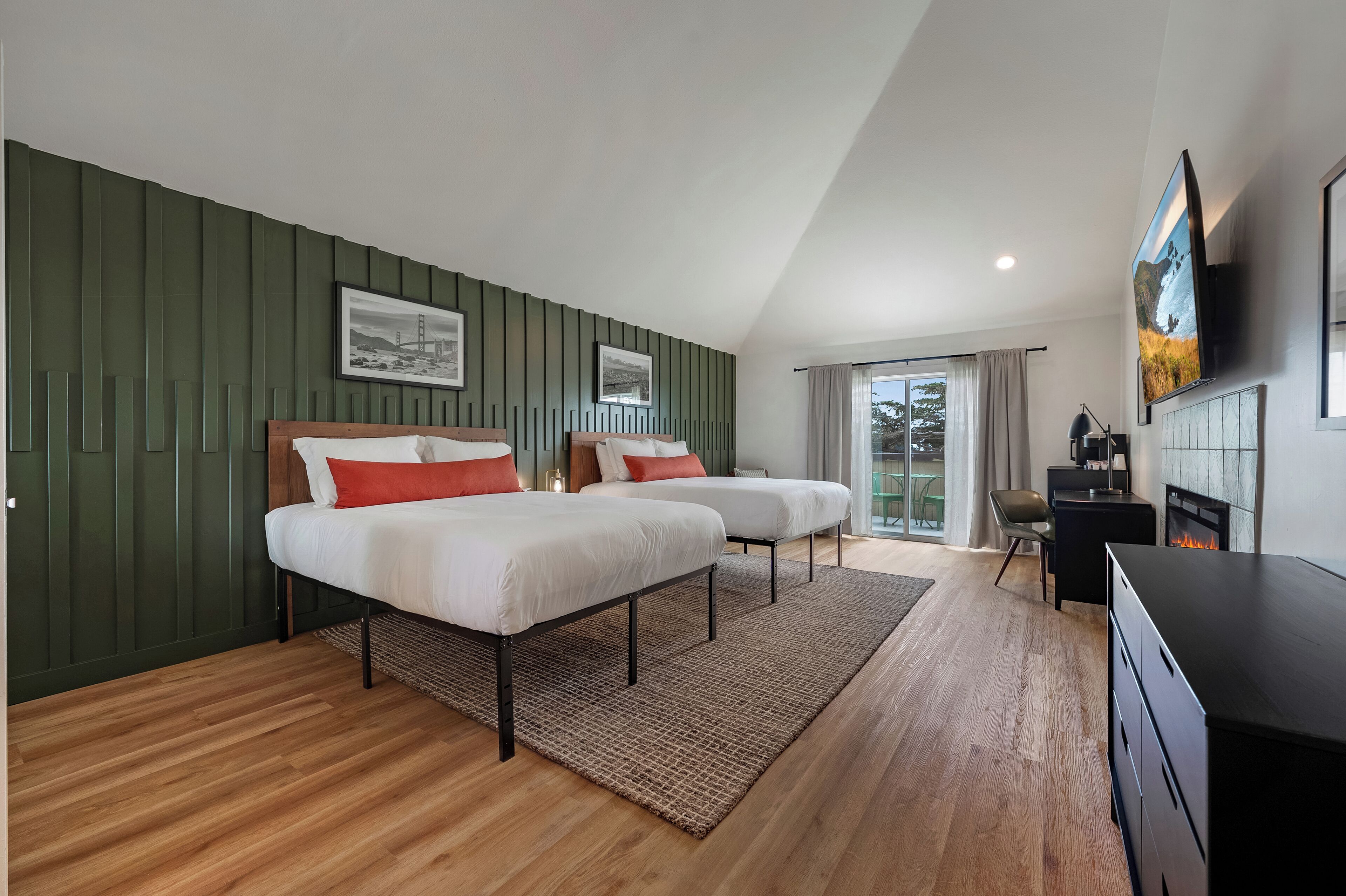 Deluxe Room, 2 Queen Beds | Desk, iron/ironing board, free WiFi, bed sheets