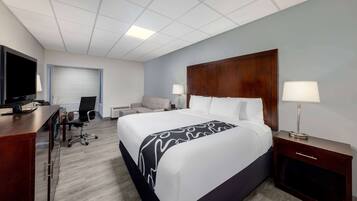 Ropa de cama de alta calidad, escritorio y cortinas blackout
