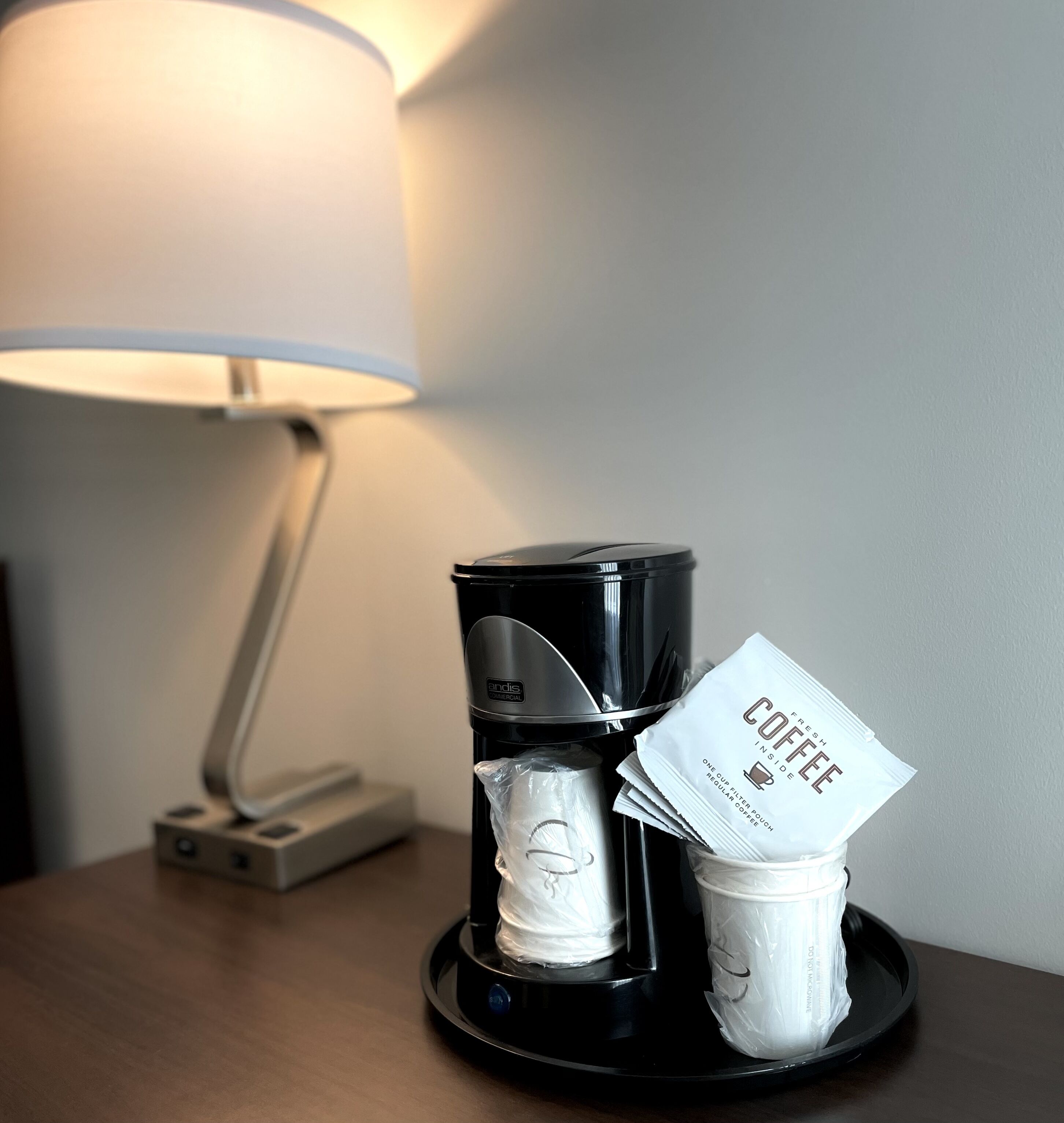 premium bedding, desk, blackout curtains, iron/ironing board