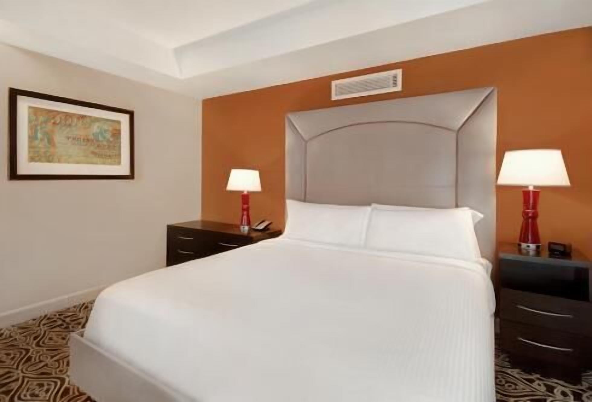 Egyptian cotton sheets, premium bedding, pillow-top beds, in-room safe