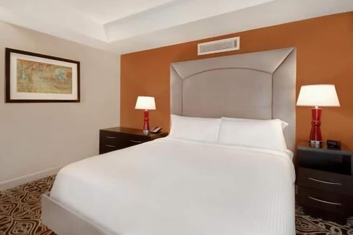 Egyptian cotton sheets, premium bedding, pillow-top beds, in-room safe