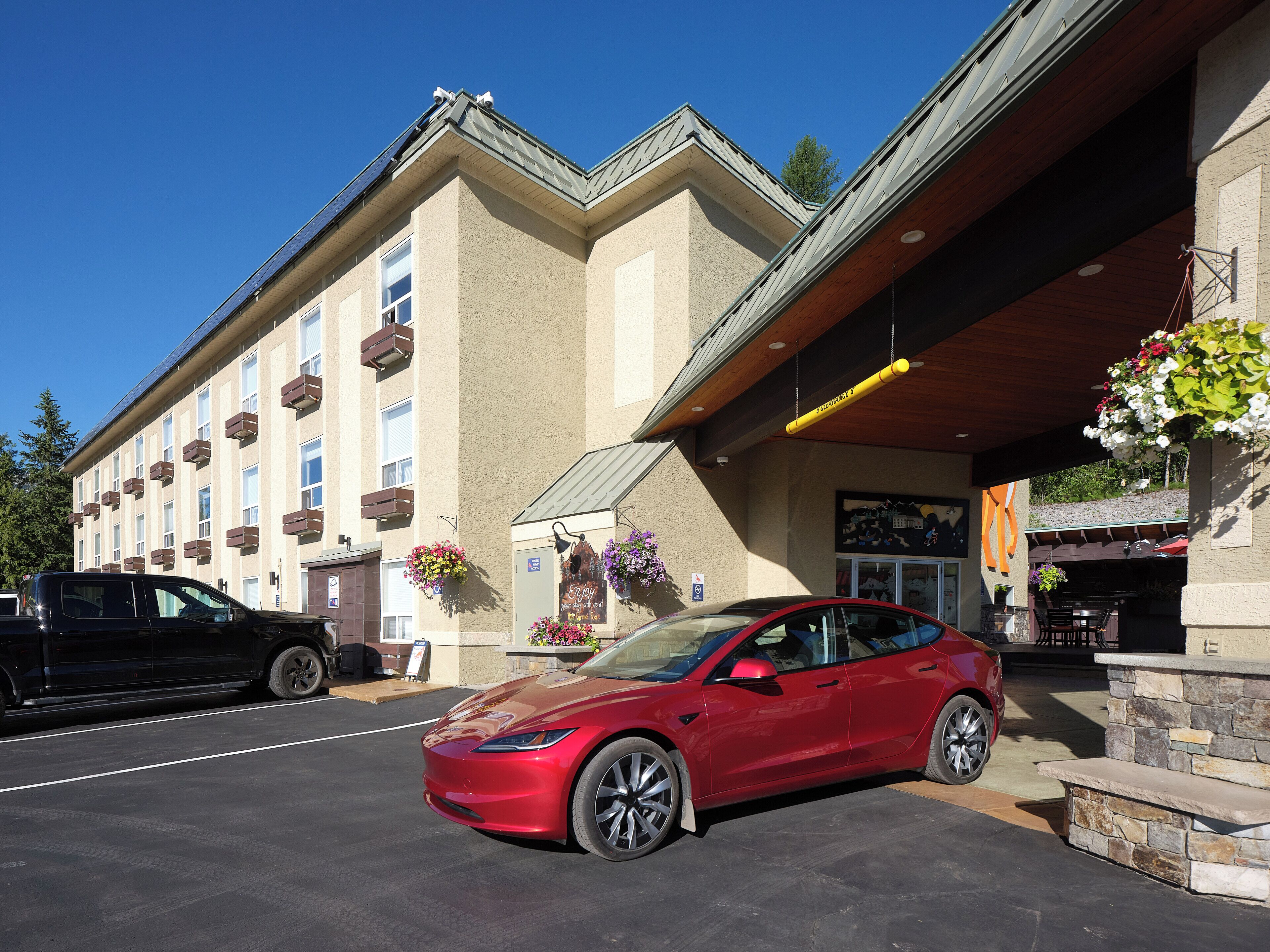 Façade de l’hébergement