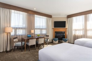 Suite, 2 Queen Beds, Accessible, Jetted Tub (Walk-in Shower) | Egyptian cotton sheets, premium bedding, in-room safe, desk - Best Western Plus Waterbury - Stowe (Waterbury)