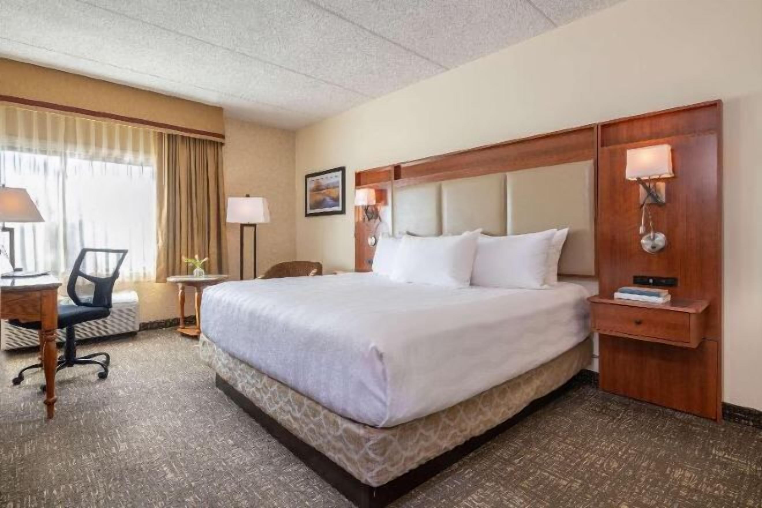 Egyptian cotton sheets, premium bedding, in-room safe, desk