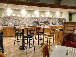 Free daily buffet breakfast