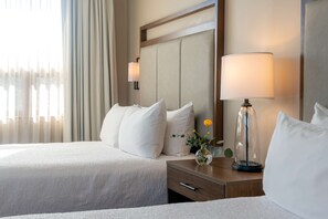 Suite, 2 Queen Beds, Accessible, Jetted Tub (Walk-in Shower) | In-room safe, desk, laptop workspace, blackout drapes