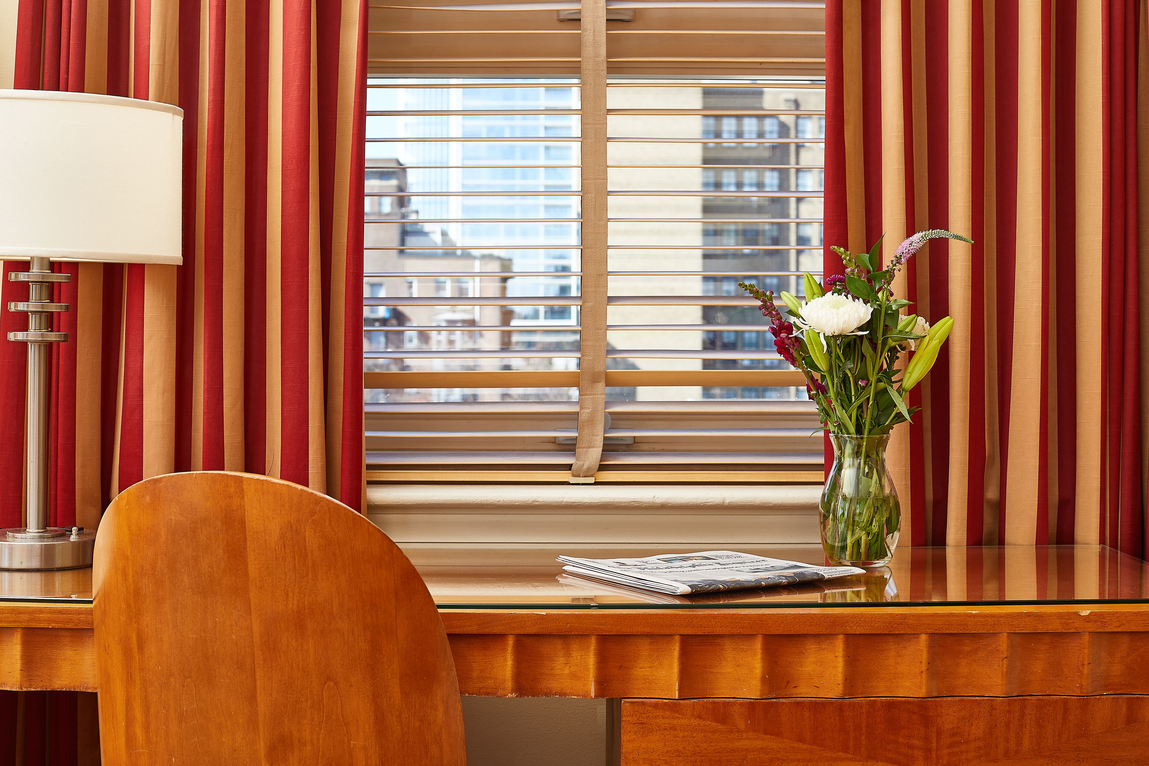 deluxe room, 1 queen bed, city view | 1 bedroom, in-room safe, desk, iron/ironing board