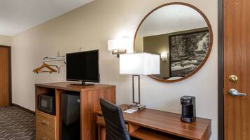 Blackout curtains, iron/ironing board, free WiFi, bed sheets