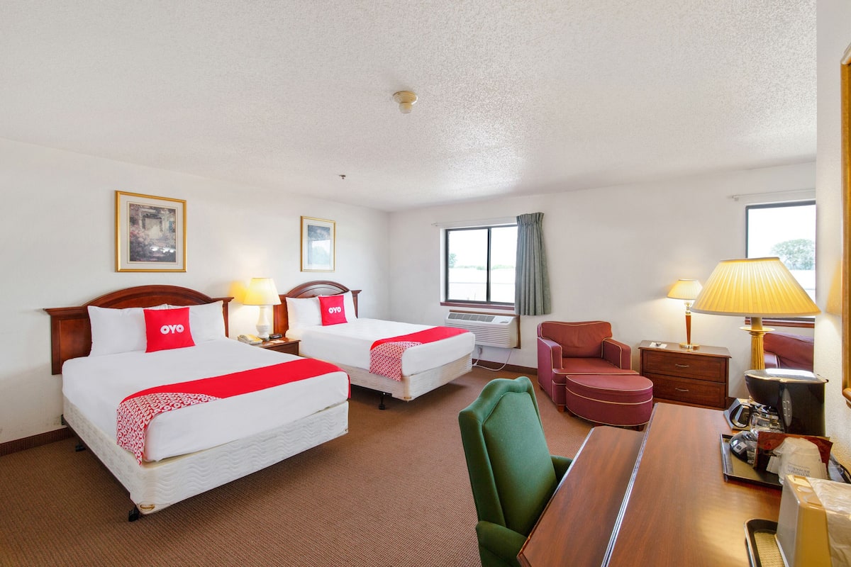 Suite, 2 Double Beds | Desk, laptop workspace, iron/ironing board (on request), WiFi (free)