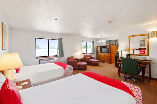 Suite, 2 Double Beds | Desk, laptop workspace, iron/ironing board (on request), WiFi (free)