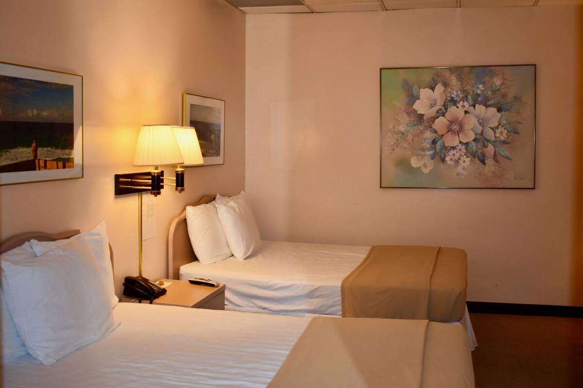 Standard Room, 2 Double Beds | Desk, iron/ironing board, free WiFi, alarm clocks