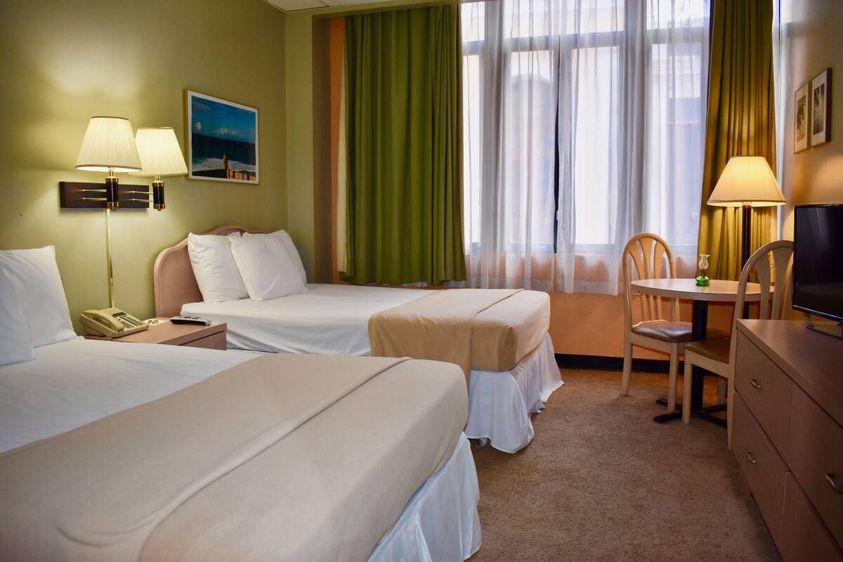 Superior Room, 2 Double Beds | Desk, iron/ironing board, free WiFi, alarm clocks