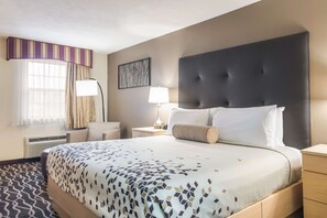 Desk, blackout curtains, iron/ironing board, rollaway beds