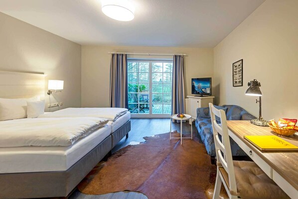 Comfort Single Room | Premium bedding, in-room safe, iron/ironing board, free WiFi - Romantik Hotel Friederikenhof Restaurant & Spa (Lübeck)