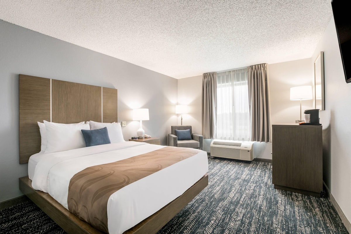 Room, 1 Queen Bed, Accessible, Non Smoking | Desk, free cribs/infant beds, rollaway beds, free WiFi