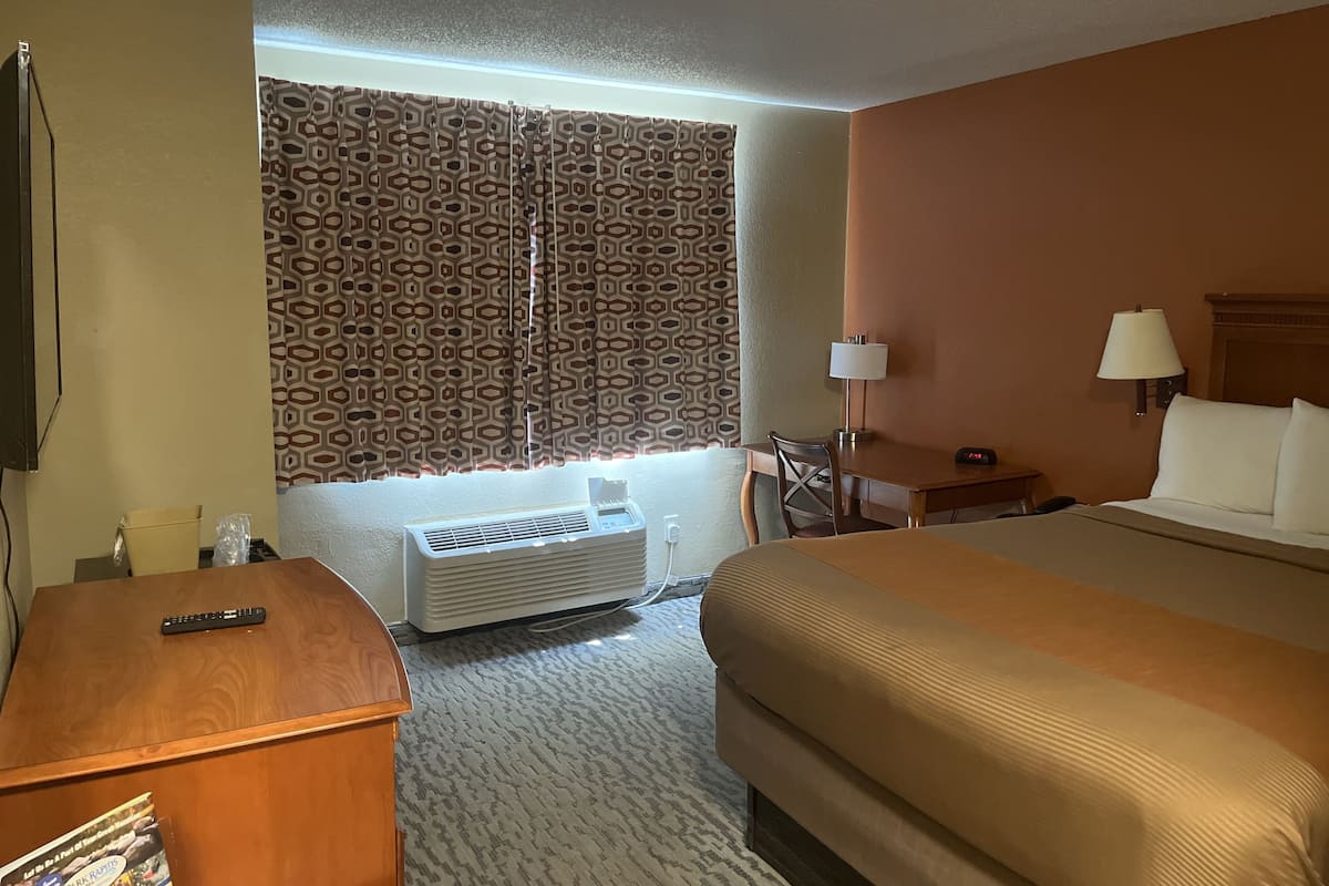 Room, 1 King Bed, Non Smoking | 1 bedroom, desk, free WiFi, bed sheets
