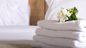 Individually decorated, individually furnished, desk, laptop workspace