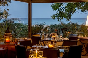 Lunch and dinner served, Mediterranean cuisine
