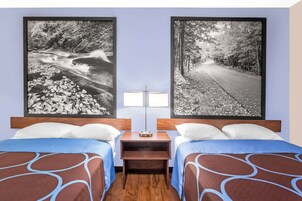 Double Room, 2 Double Beds | Premium bedding, in-room safe, desk, laptop workspace