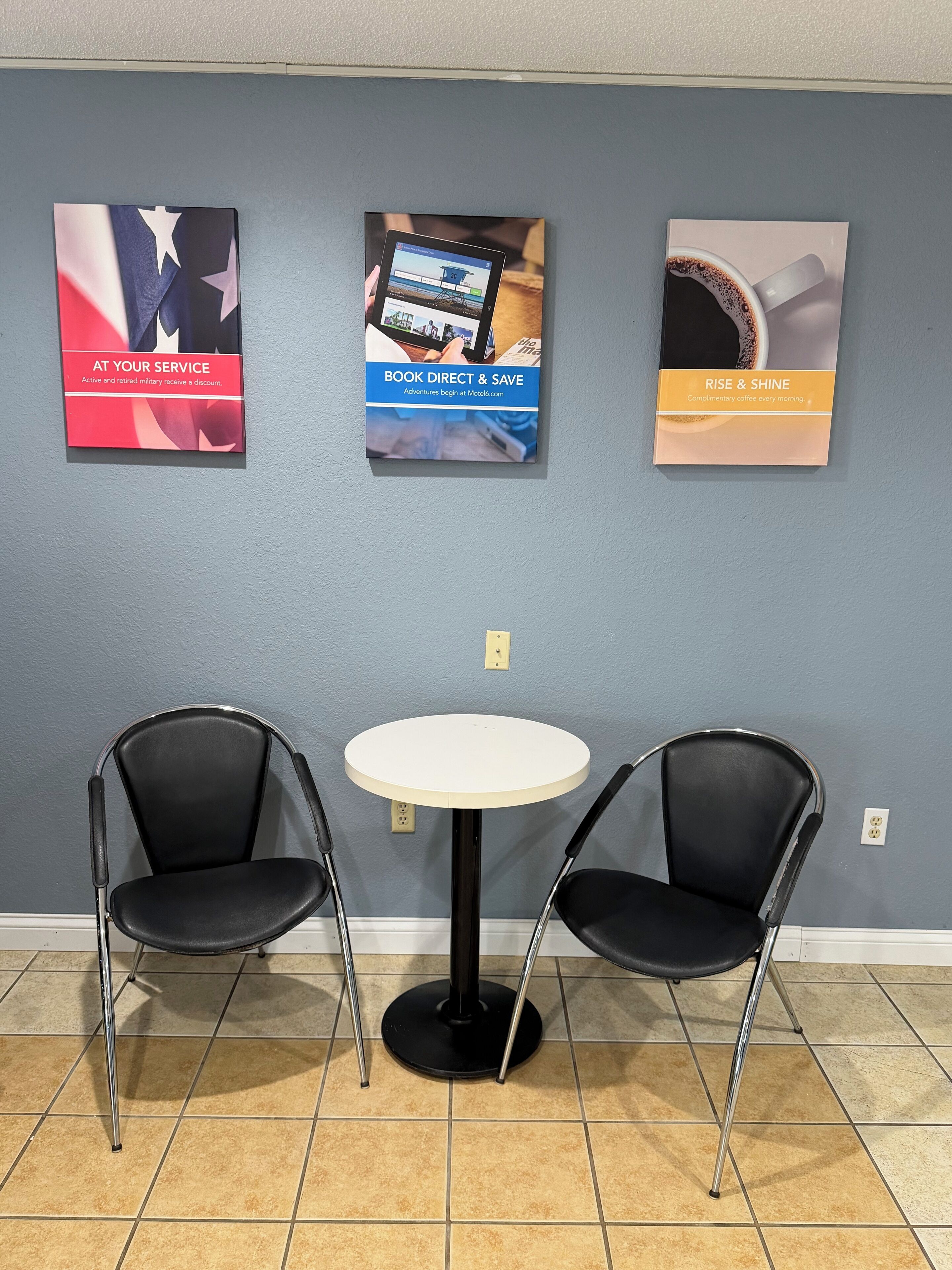 Sala de estar en el lobby