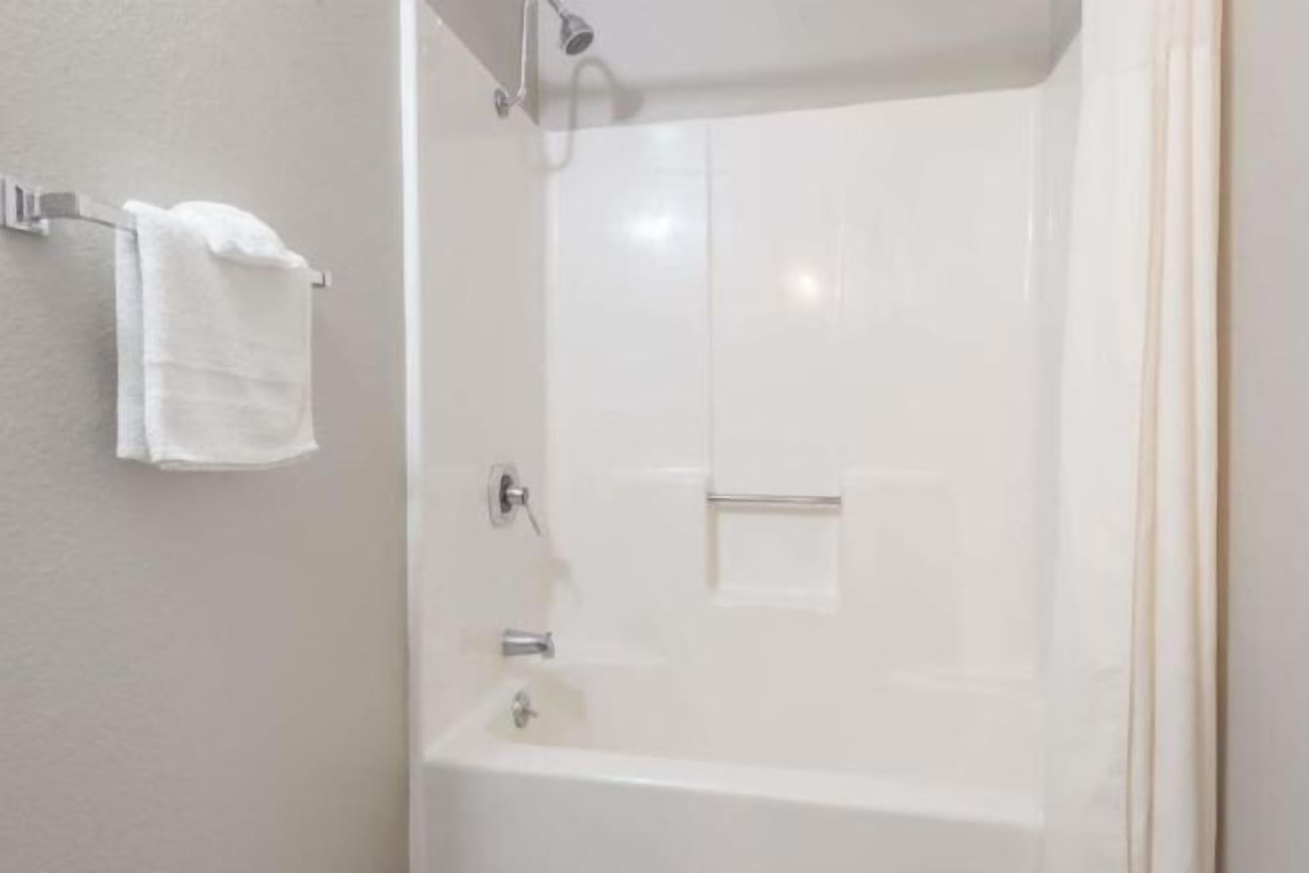 Bathroom | Combined shower/bathtub, deep-soaking bathtub, free toiletries, towels