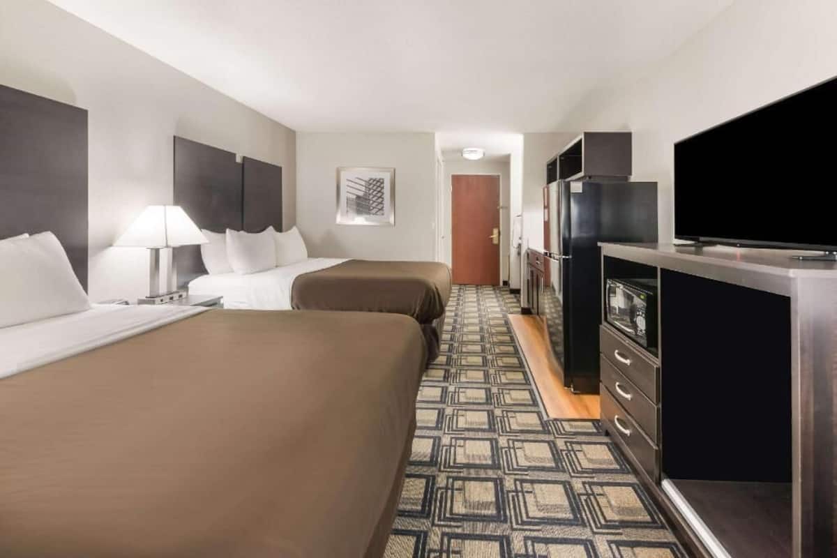 In-room safe, desk, blackout drapes, iron/ironing board