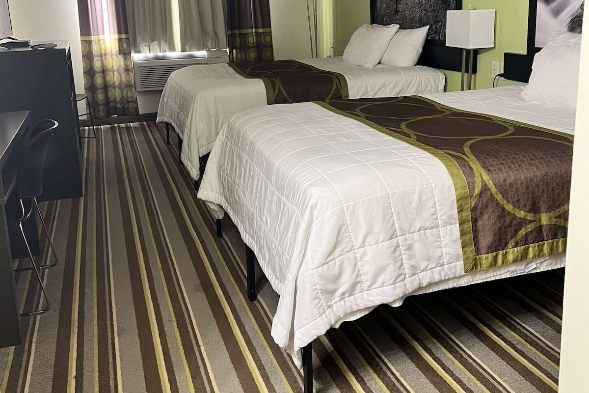 Room, 2 Queen Beds, Non Smoking | Premium bedding, desk, laptop workspace, soundproofing