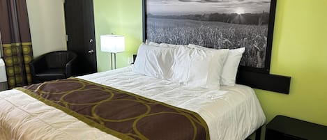 Habitación estándar, 1 cama King size | Ropa de cama de alta calidad y escritorio