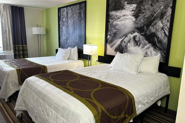 Room, 2 Queen Beds, Non Smoking | Premium bedding, desk, laptop workspace, soundproofing