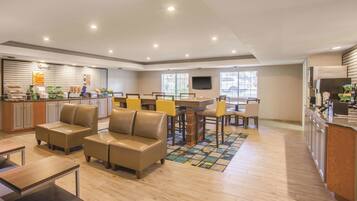 Free daily self-service breakfast