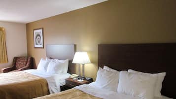 Blackout drapes, iron/ironing board, rollaway beds, bed sheets