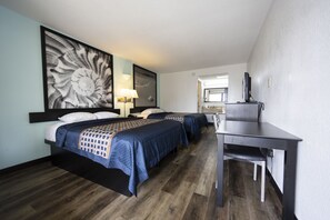 Room, 2 Queen Beds, Non Smoking | 1 bedroom, free WiFi, bed sheets