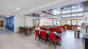 Free daily buffet breakfast