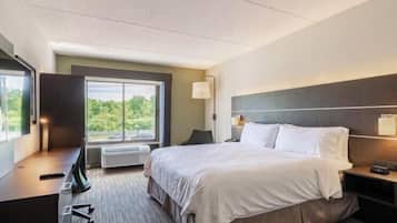 In-room safe, desk, laptop workspace, blackout drapes