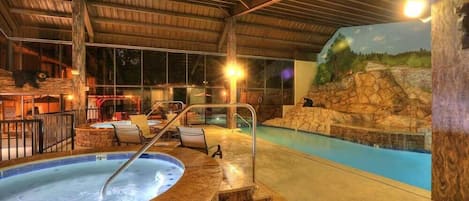 Indoor pool, outdoor pool