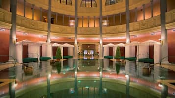 Indoor pool, outdoor pool, free cabanas, sun loungers