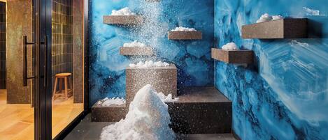 Sauna, steam room, body treatments, aromatherapy, hot stone massages