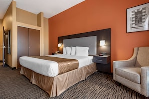 Standard Room, 1 King Bed, Non Smoking, Refrigerator | Desk, blackout drapes, iron/ironing board, cribs/infant beds