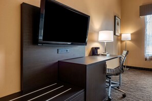 Standard Room, 2 Queen Beds, Non Smoking, Refrigerator | Desk, blackout drapes, iron/ironing board, cribs/infant beds
