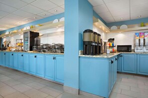 Free daily buffet breakfast