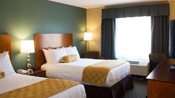 In-room safe, desk, iron/ironing board, cribs/infant beds