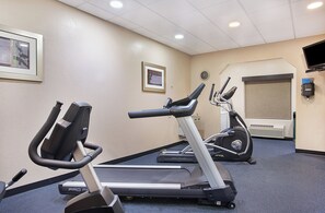 A fitness center with treadmills and an elliptical machine. - Holiday Inn Express Hotel & Suites Murphy by IHG (Murphy)